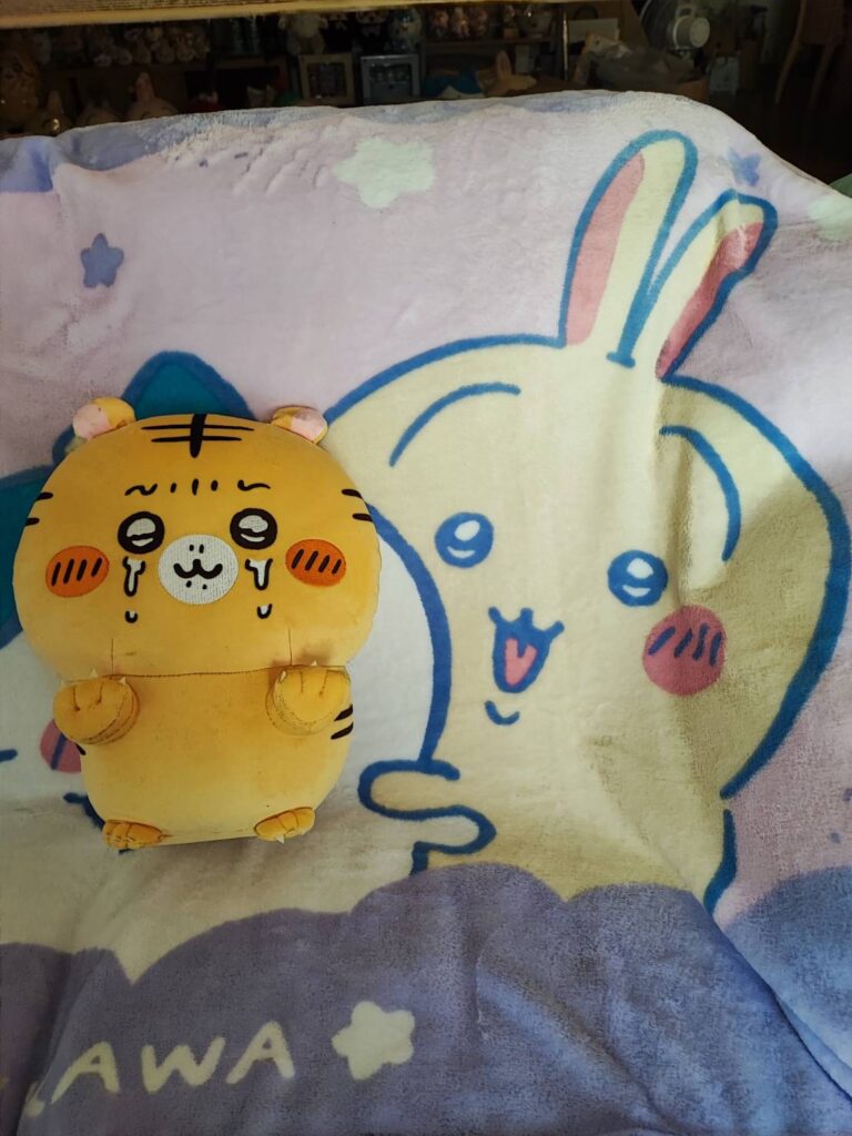 ちいかわ 超BIGマイヤーブランケットとナガノの虎