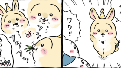 ちいかわ漫画　うさぎ誕生日　うさぎのルーツはうさぎでした