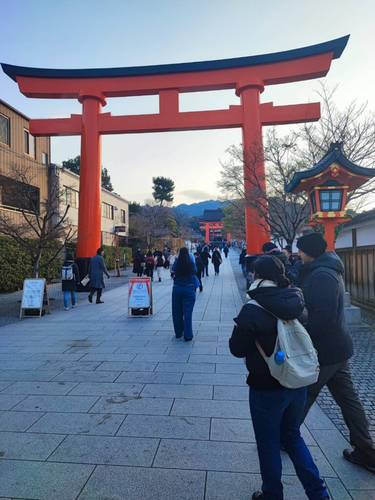 年末早朝の伏見稲荷